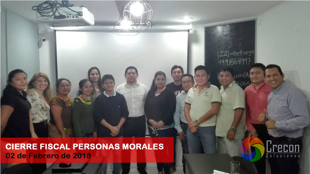 TALLER CIERRE FISCAL DE PERSONAS MORALES